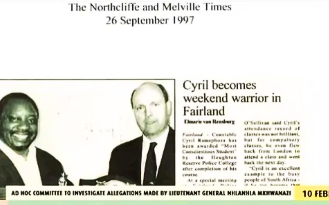Paul O'Sullivan Reveals He Trained President Ramaphosa as Police Reservist